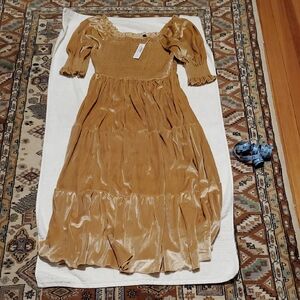 Baltic Born Mustard Yellow Maxi Dress